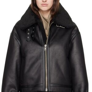 Dunst Black Leather and Shearling Jacket